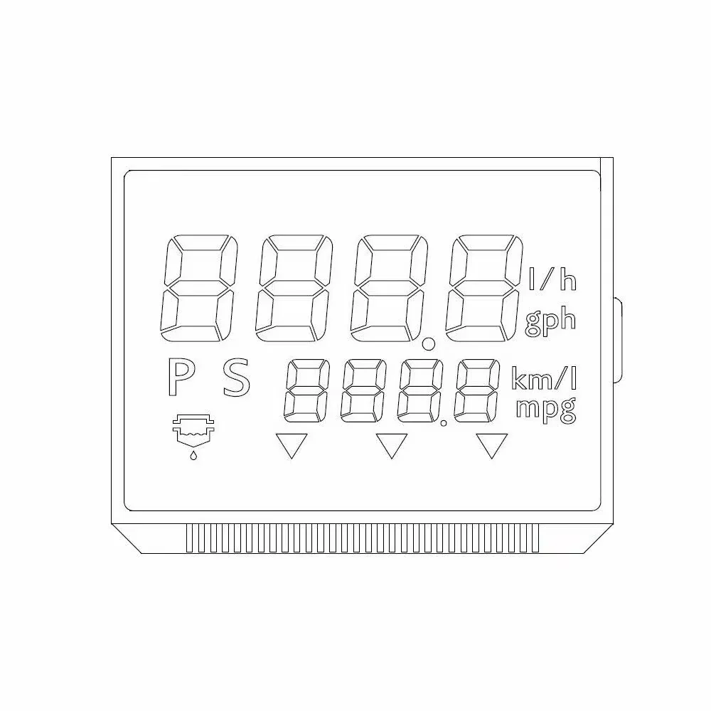 LCD Display for Yamaha Digital Multifunction Speedometer Gauge Unit 6Y5-83570-A0-00