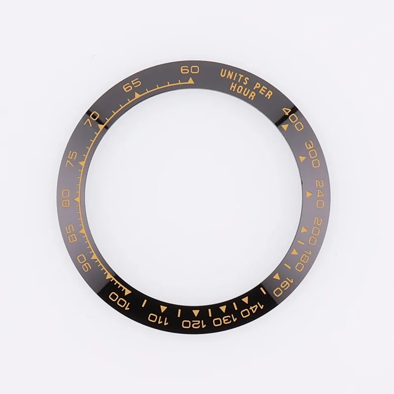38.5mm High-quality Ceramic Daytona Black Bezel Insert Watch Ring Accessories Replacement Parts