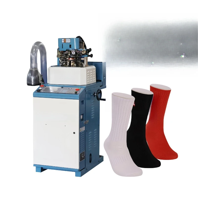 

Fully automatic computerized sock making machine, looped sock knitting machine