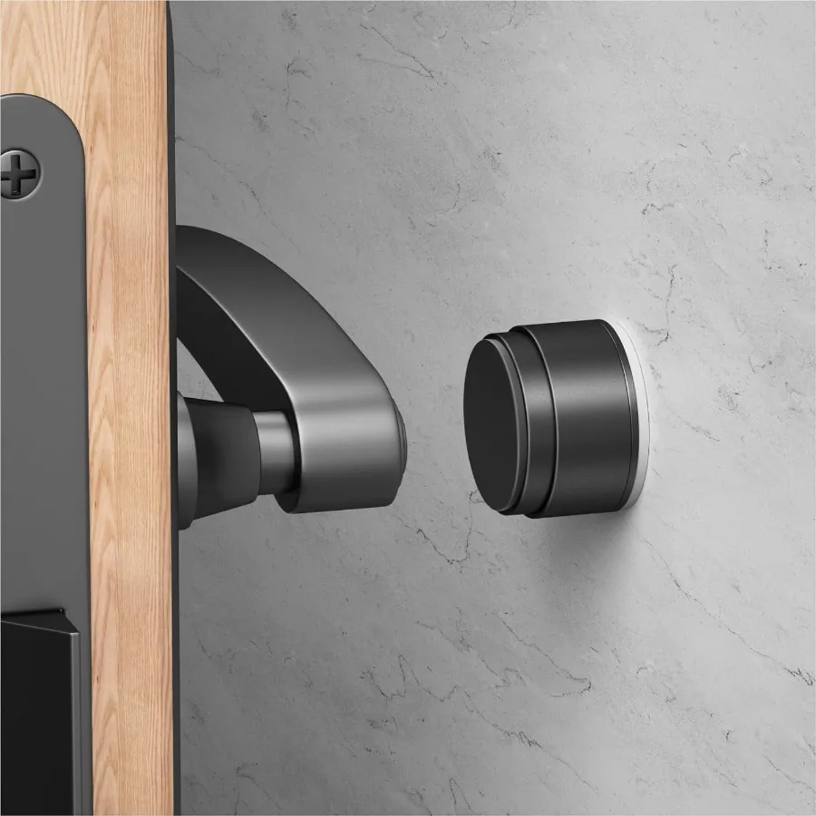 Door Stoppers for Wall Protector with Adhesive Aluminum Door Knob Wall Protector Spring Shock Absorption Technology Door Bumper