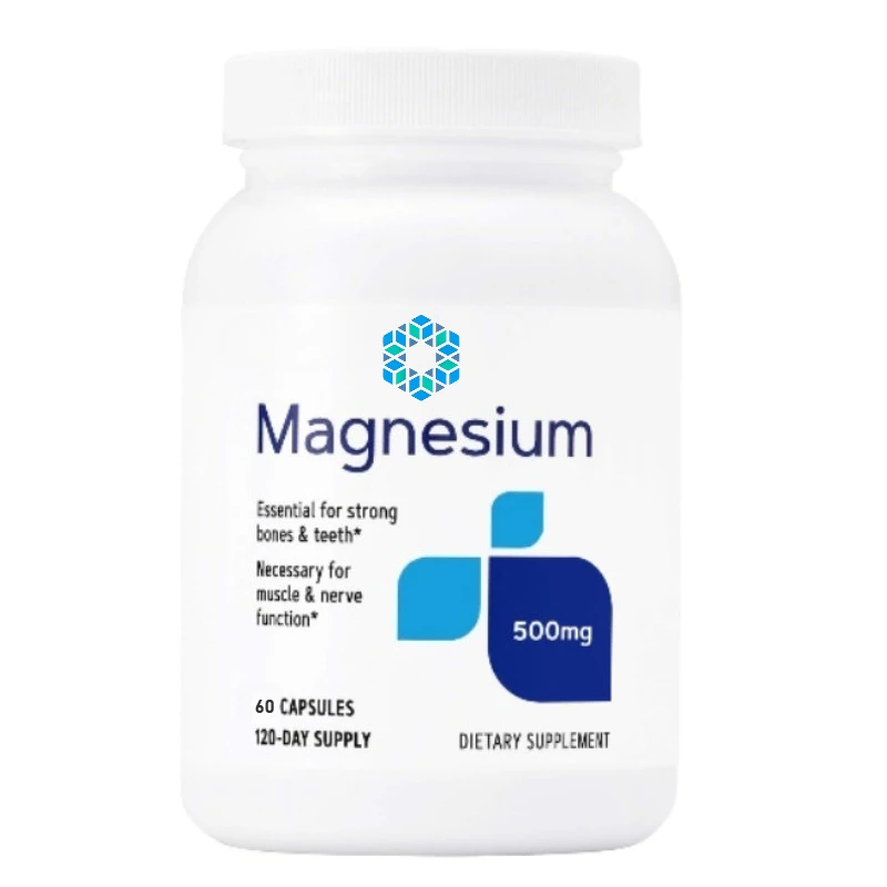 Magnesium complex capsules, support muscle, sleep and cardiovascular health, relieve fatigue, promote metabolism