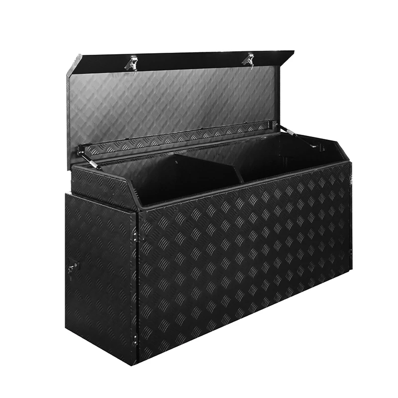 a forTruck Aluminum Tool Box Heavy Duty Foldable Square for IP54 Powder Coated