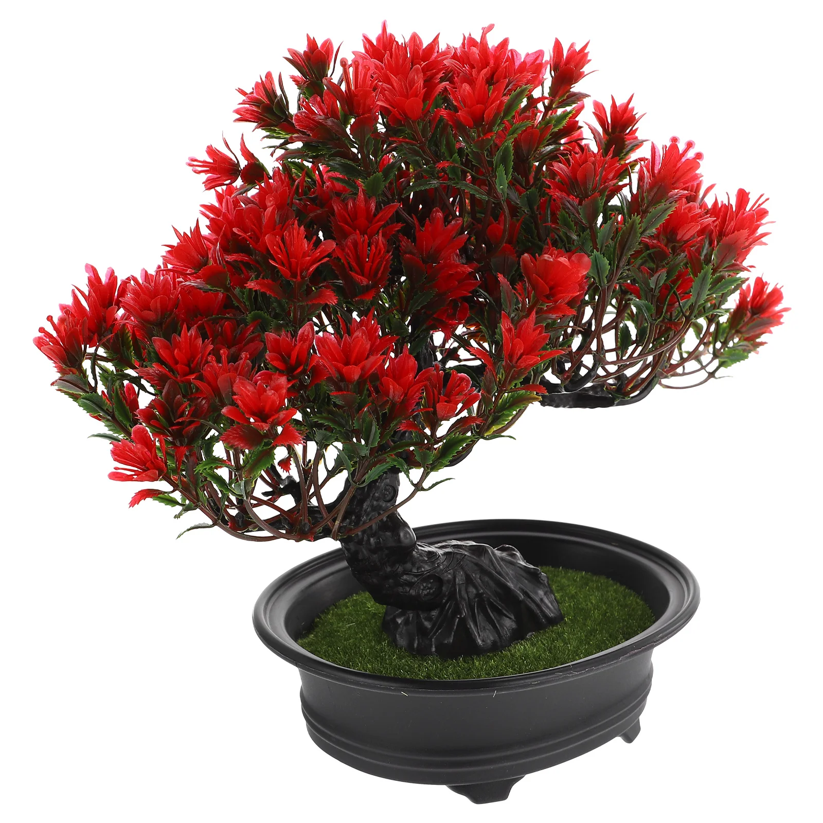 Fake Plants Bonsai Simulation Welcome Pine Tree Home Decoration Plastic Emulated Tray