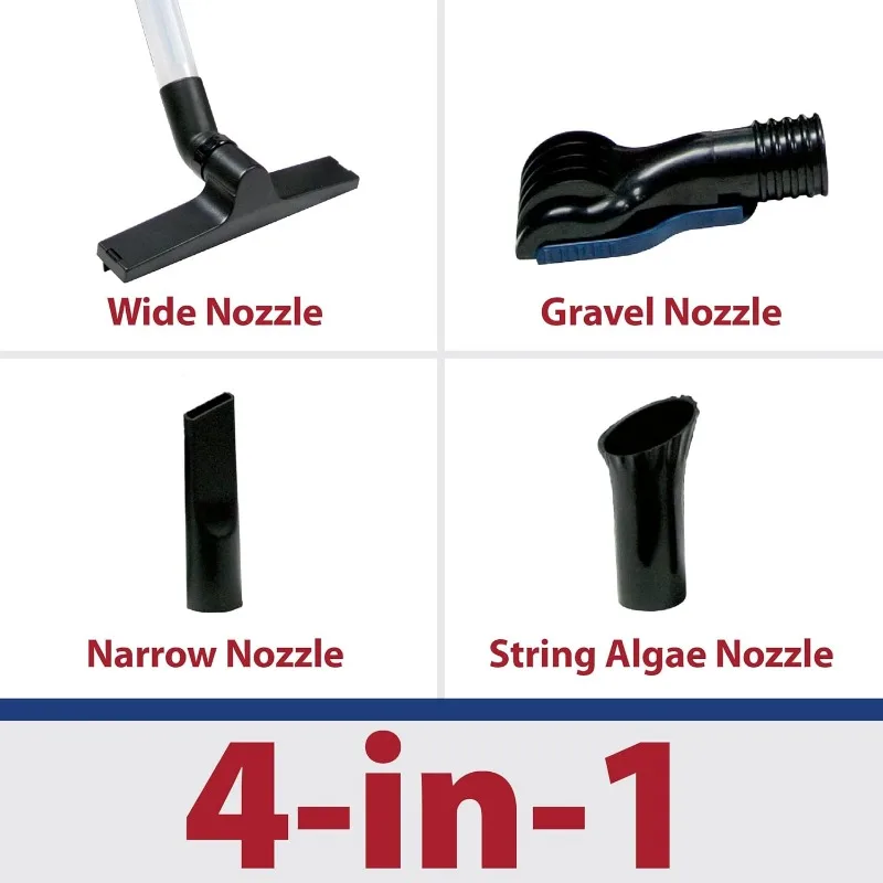 The Pond Guy ClearVac Pond Vacuum, Powerful Motor Quickly Removes Sludge & Debris, Dual Chamber Reservoir for Nonstop Use
