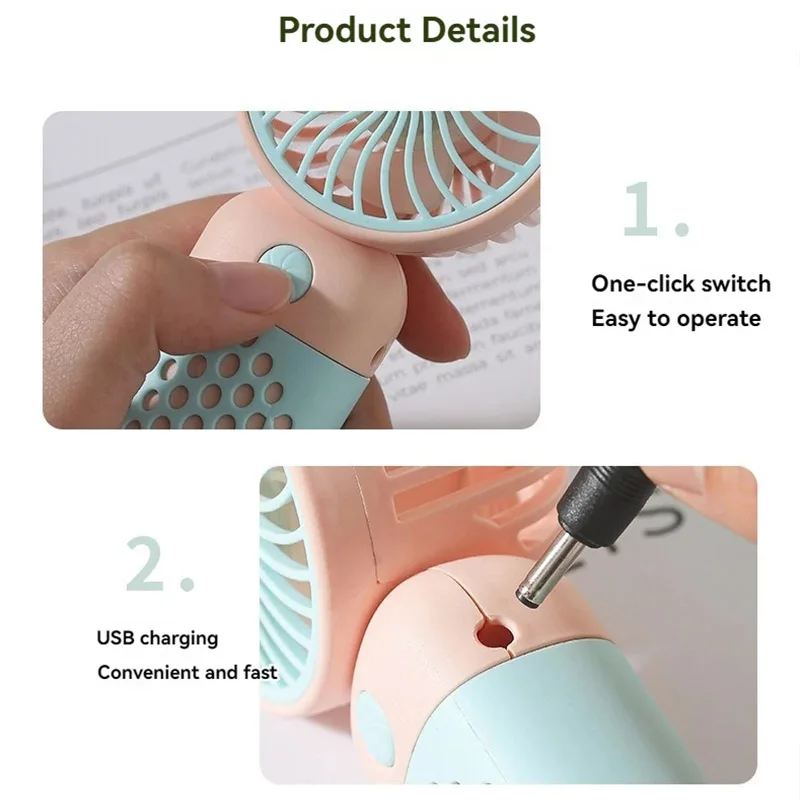 Электрический вентилятор, воздушный кулер, милый маленький студенческий портативный вентилятор охлаждения, портативный usb-зарядка, мини карманные ручные вентиляторы для кемпинга