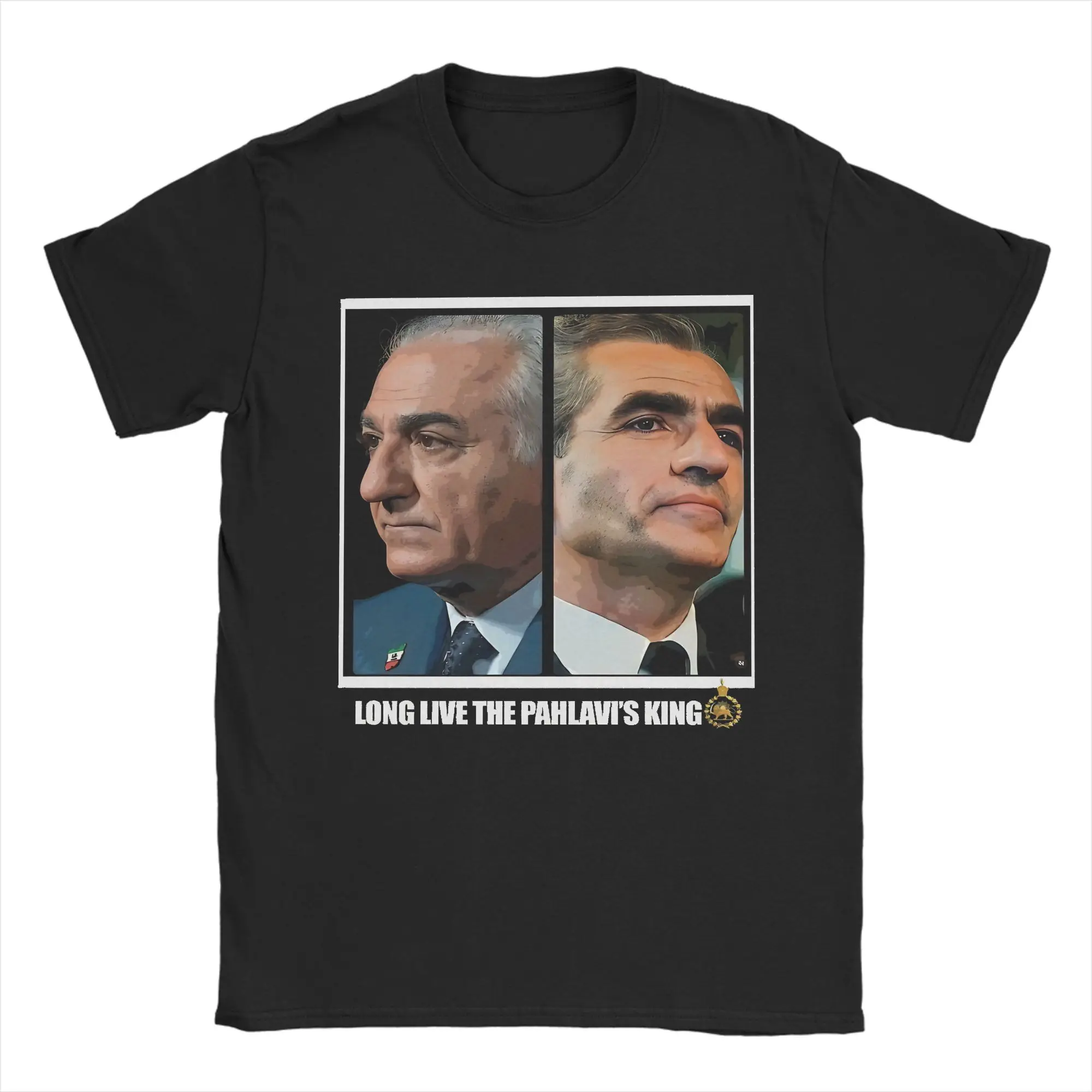 

King Pahlavi‘s T Shirt Men Pure Cotton Cool T-Shirts Crew Neck Tees Short Sleeve Clothing Adult