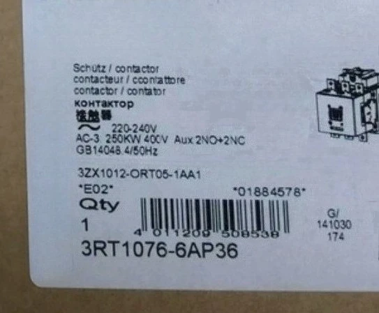 Brand New Original  3RT1076-6AP36 3RT1264-6AP36 3RT1456-6AP36  3RT1466-6AP36  3RT1476-6AP36 Fast Delivery