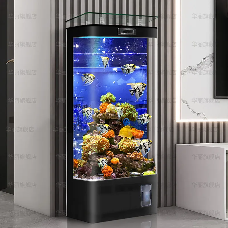 

DSA household large fish tank living room vertical cabinet smart glass office aquarium