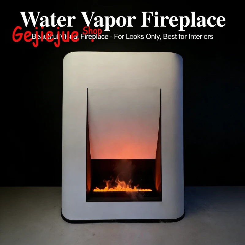 

Беспламенный электрический камин с сенсорным управлением, без топлива и выбросов, 2-в-1: увлажнитель воздуха и камин с эффектом тумана большой емкости