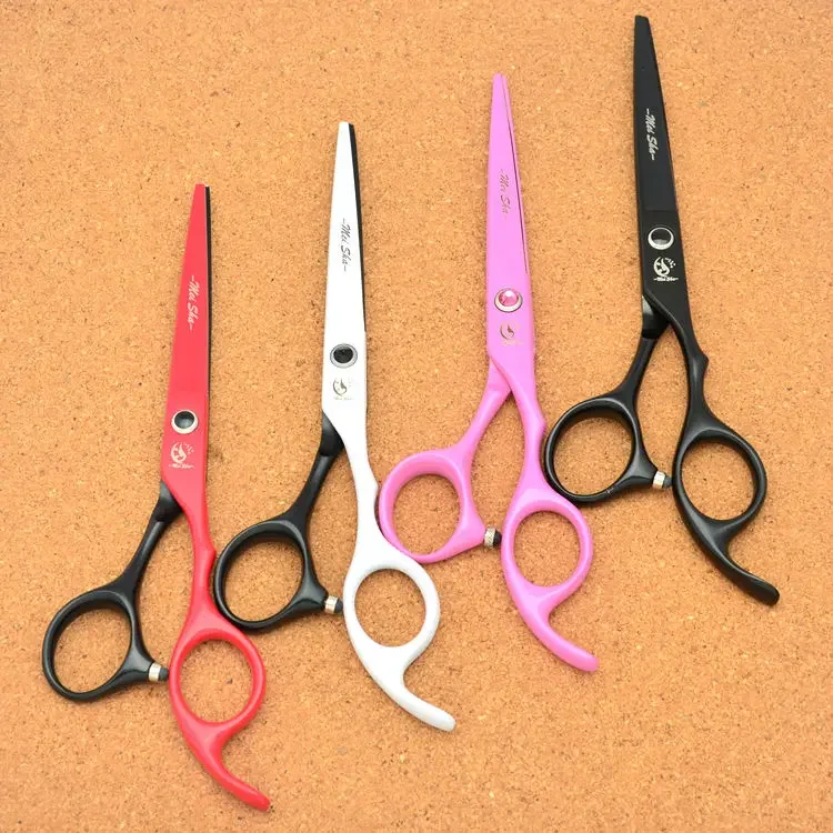 6.0 Inch Meisha Professional Hairdressers Cutting Scissors for Kids Safety Hair Thinning Shears JP440C 4 Colors Optional A0077A