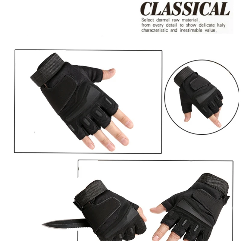 1 Pair Fingerless Summer Cycling Gloves Man Woman Non Slip Gel Road Bike Half Finger Bicycle Gloves MTB Sports Mountain Bike