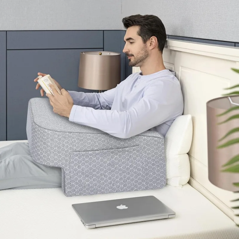 

Подушка для чтения из пенопласта, большая подушка для стола с карманом для подлокотников. Подушка для чтения. Работа в кровати. Пол. Диван. Назад. Су.