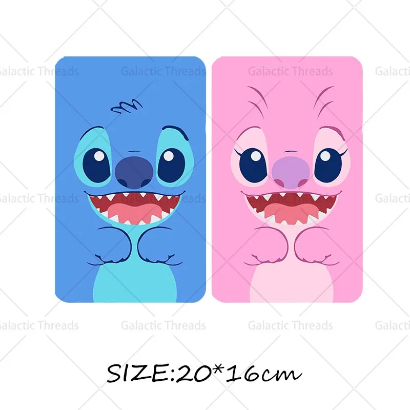 Stitch Lilo Iron on Decals Heat Press Patches Thermal Transfer Stickers for Clothes DIY Ironing Prints