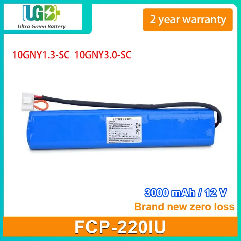 UGB New battery For Fukuda FCP-220IU FCP-2201G fcp-2101 fcp-2201 fcp-2202 10GNY1.3-SC 10GNY3.0-SC medical Battery 12V 3000mAh