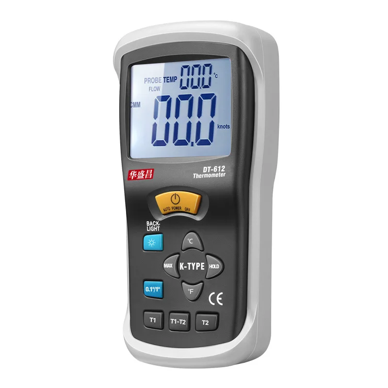 

DT-612 Industrial High Precision Portable Thermocouple Thermometer with Probe Thermometer Temperature Controller