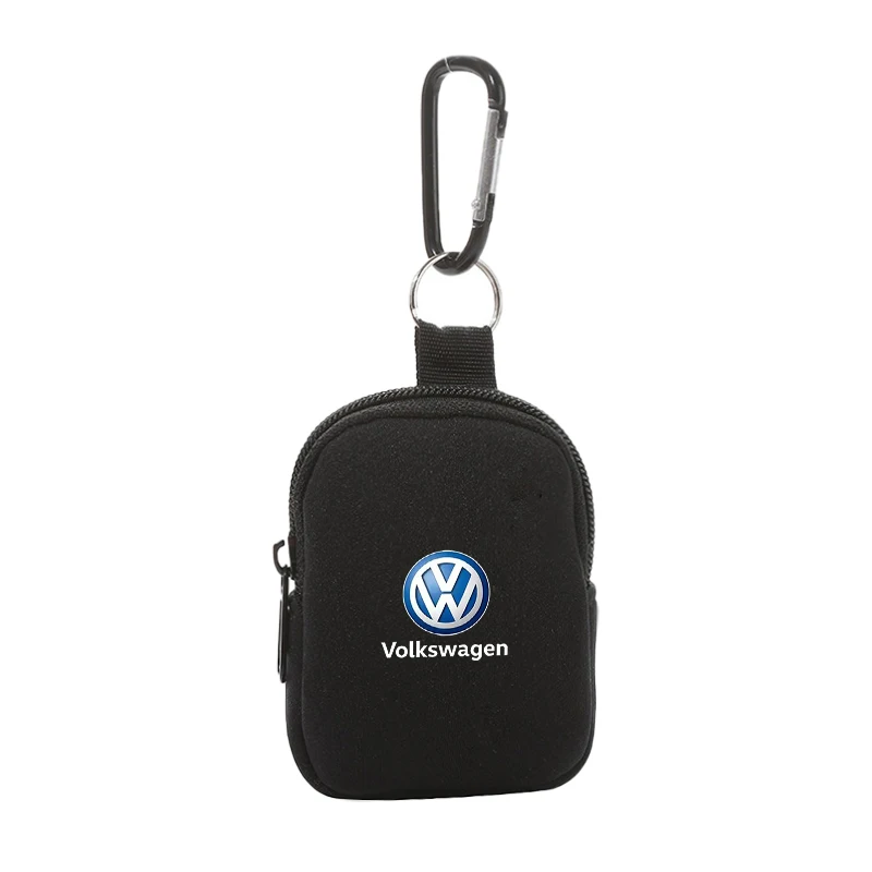 Car Mini Portable Pouch New Waist Bag Keychain Zipper Pocket Storage Organizer For VW Volkswagen Golf Passat Touran Jetta Tiguan view 5