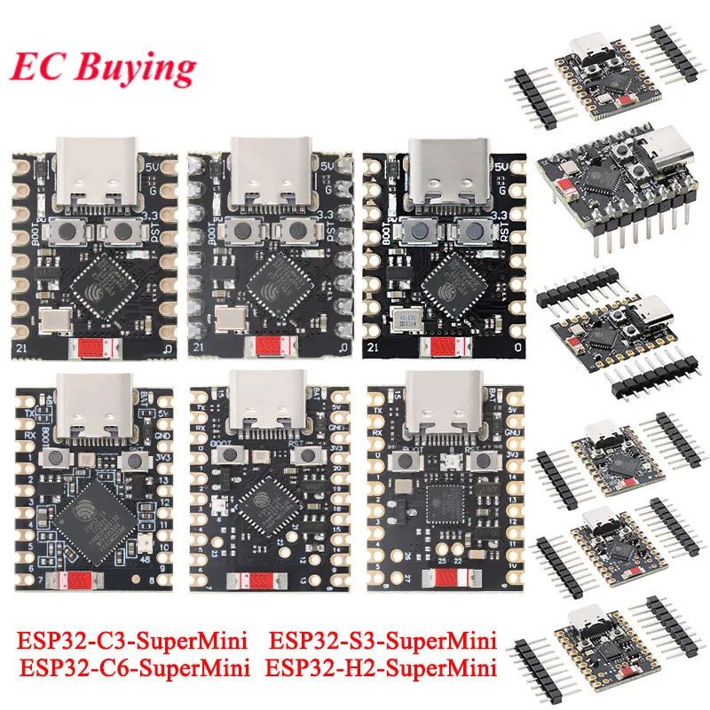 ESP32-S3 ESP32-C3 ESP32-C6 Supermini Development Board WiFi Bluetooth-Compatible 5.0 Module ESP32 S3 H2 For Arduino Micropython