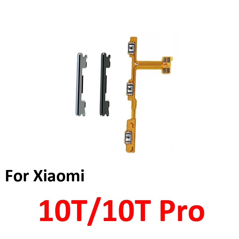 For Xiaomi MI 10T Pro 5G Phone New Housing Volume Button Up Down Key Internal Power On Off Flex Cable Repair Parts Grey Silver image 5