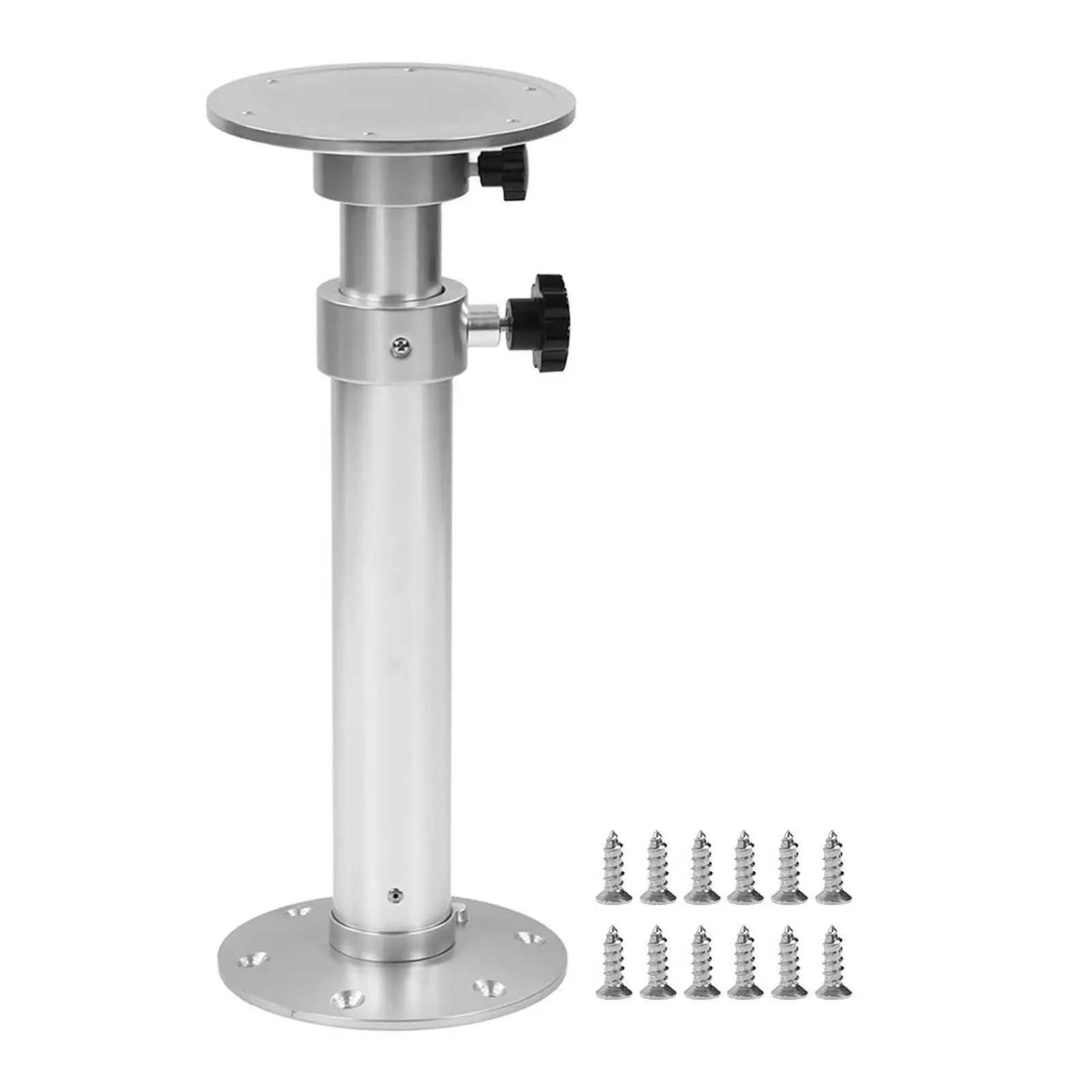 

Adjustable Table Pedestal Leg RV Table Stand Detachable Aluminium Alloy for camper for yacht for balcony