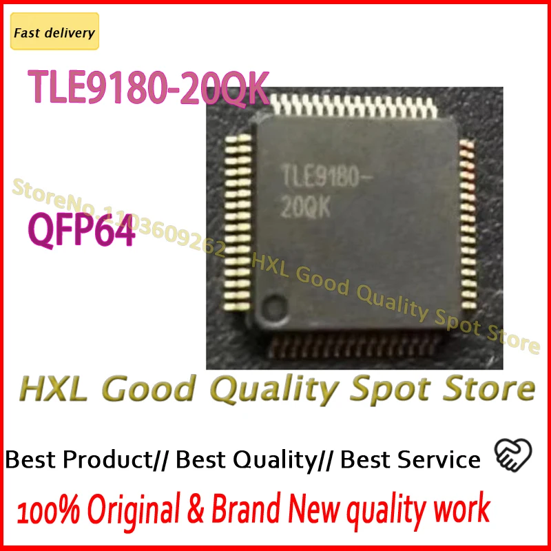 1pcs/lot New Original TLE9180-20QK TLE9180 QFP64 Generator Computer Board Vulnerable Power Chip