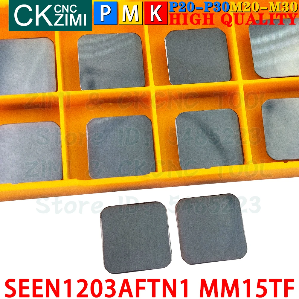 SEEN1203AFTN1 MM15TF SEEN 1203 AFTN1 MM15TF pastilhas de metal duro pastilhas de fresamento ferramentas SEKN SEEN1203 SEEN 1203 CNC corte indexável torneamento torno de corte Ferramentas para aço