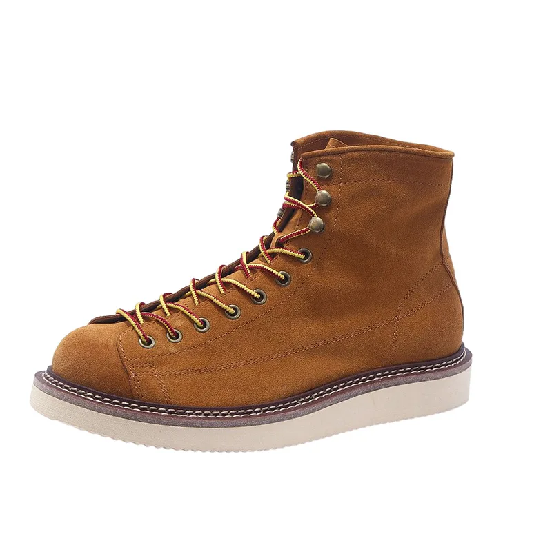 KOWM Botas Senderismo Piel Vacuno Impermeables Hombre Trekking Tobillo - imagen 3