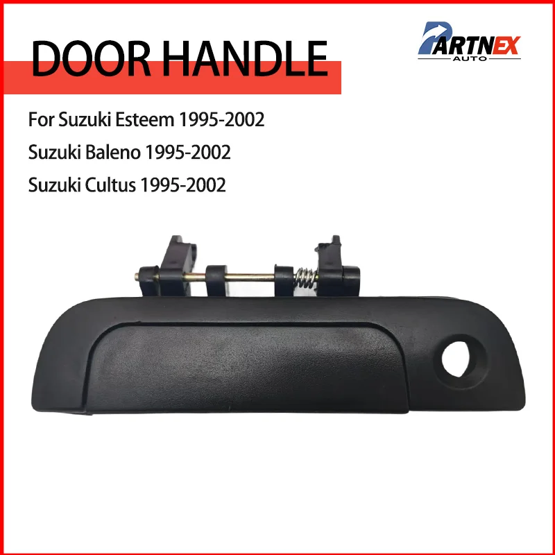 Poignée de porte extérieure extérieure de porte de voiture Compatible pour Suzuki estime Baleno Cultus 1995-2002 82820-60G005PK :82810-60G005PK