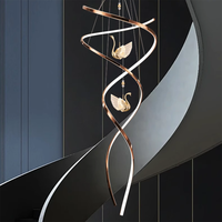 Modern home decor led lights pendant light lamps forstaircase Chandeliers for living room hanging light indoor lighting