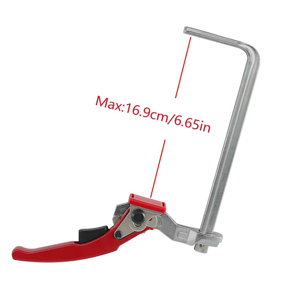 2PC Alloy Steel Upgrade Quick Ratchet Track Saw Guide Rail Clamp MFT Clamp for MFT Table and Guide Rail System Woodworking Clamp