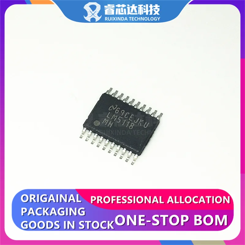 RXDNA LM5118MHX LM5118MH HTSSOP-20 LM5118MHX/NOPB LM5118MH/NOPB Step-Up/Step-Down DC-DC Controller IC 20-HTSSOP original genuine