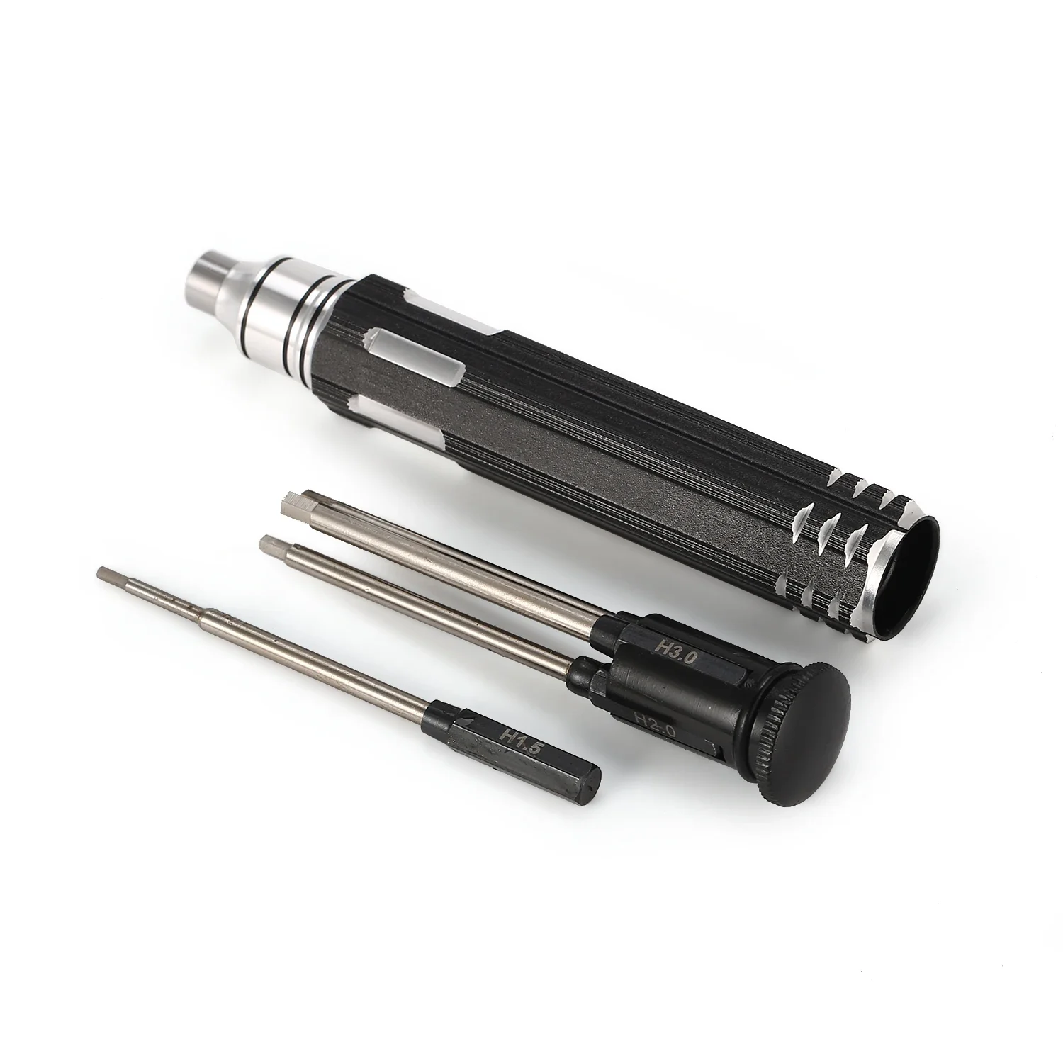 4 in 1 Metal Screwdriver Set 1.5mm 2.0mm 2.5mm 3.0mm Hex Hexagonal Handle Repair Tool Kit for RC Aircraft Drone Car Boat Part