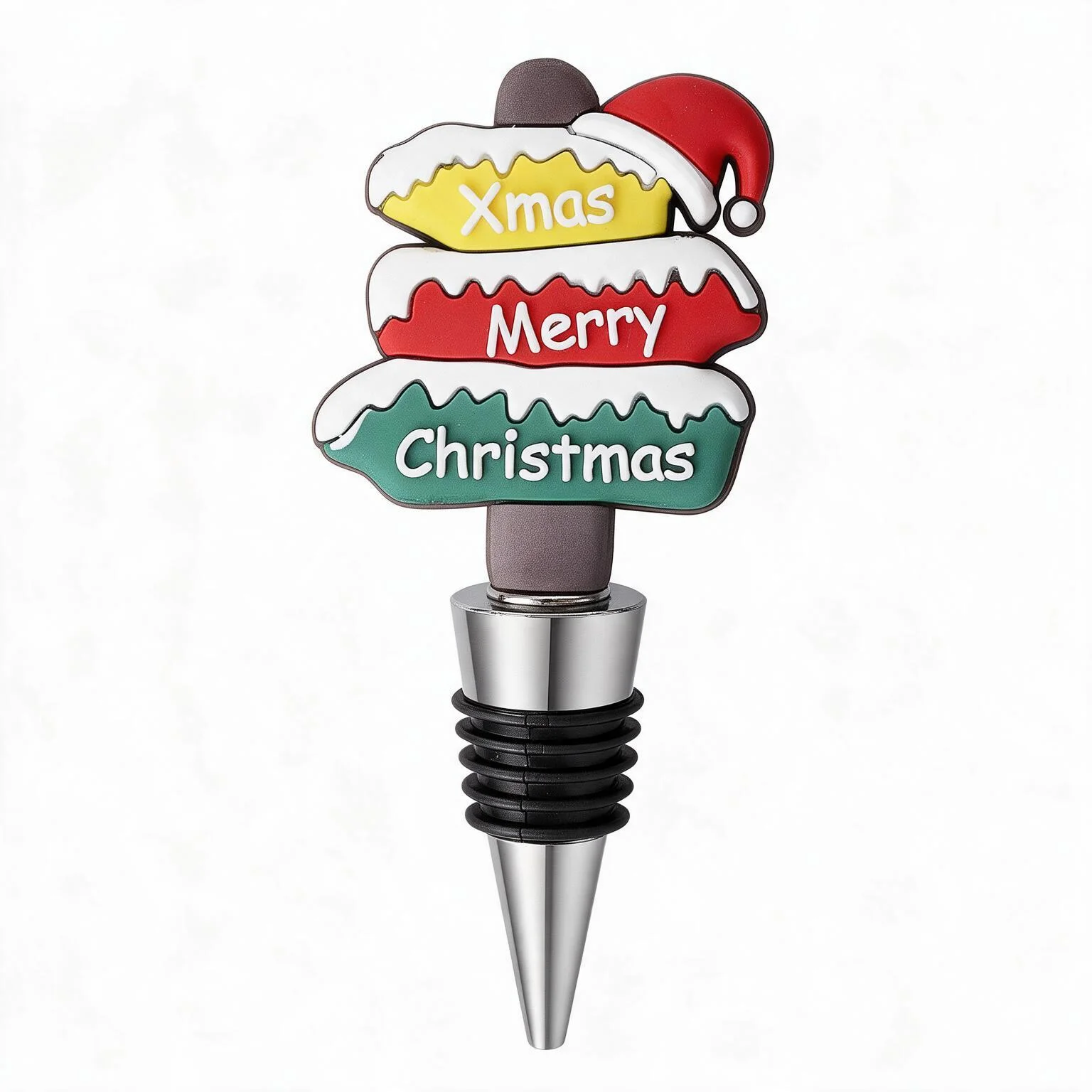 1pc Christmas Tree Wine Bottle Stopper Airtight Seal Fresh Keeping Bottle Plug Christmas Gift Holiday Party Favor Home Bar Decor Wine Champagne Sealing Accessory