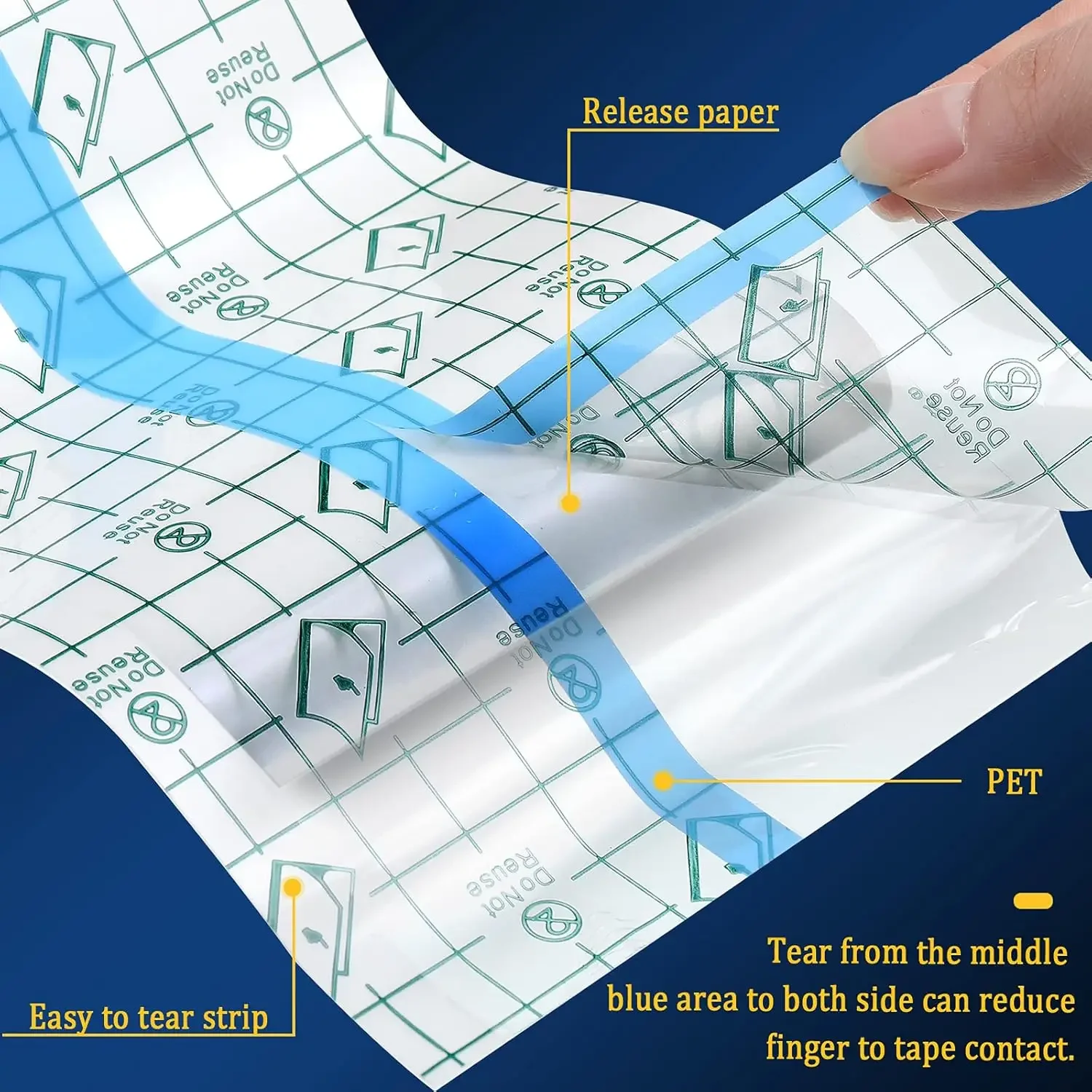 10/5/2M Tattoo Aftercare Bandage Roll  - Waterproof Transparent Film For Initial Healing And Skin Repair - Adhesive Tattoo