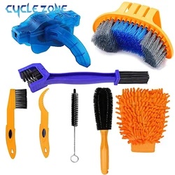 Bicycle Chain Cleaner Set Bike Cleaning Kit Outdoor Cycling Cleaning Tool Mountain Road Bikes Chains Brushes Glove Accessories