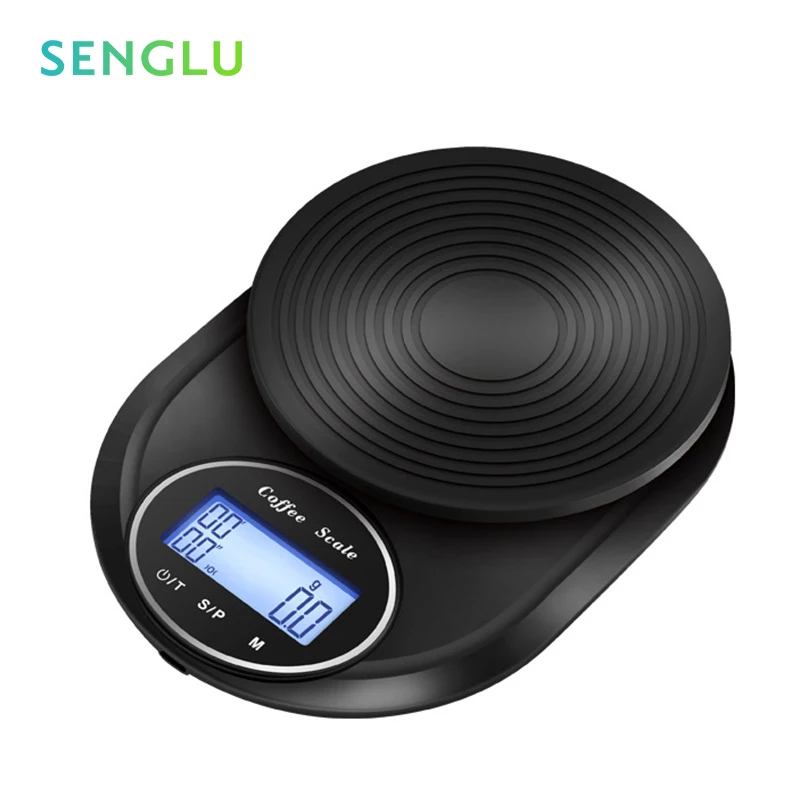 

2023 NEW Coffee Scale With Timer Electronic Scale Built-in Auto Timer Pour Over Espresso Smart Coffee Scale Kitchen Scales