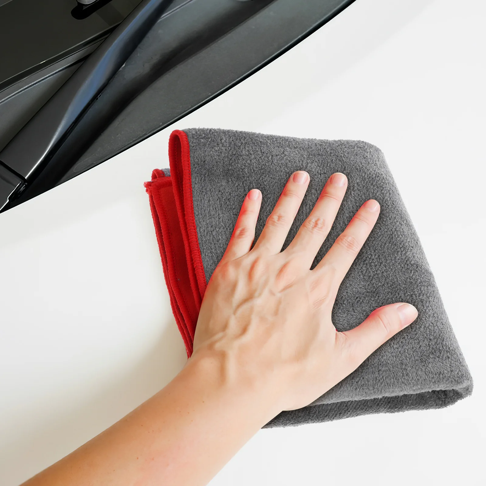 

2Pcs Car Drying Towel Large Super Absorbent Suede Fabric Reusable Scratch Free Car Wash Drying Cloth for Auto Polishing