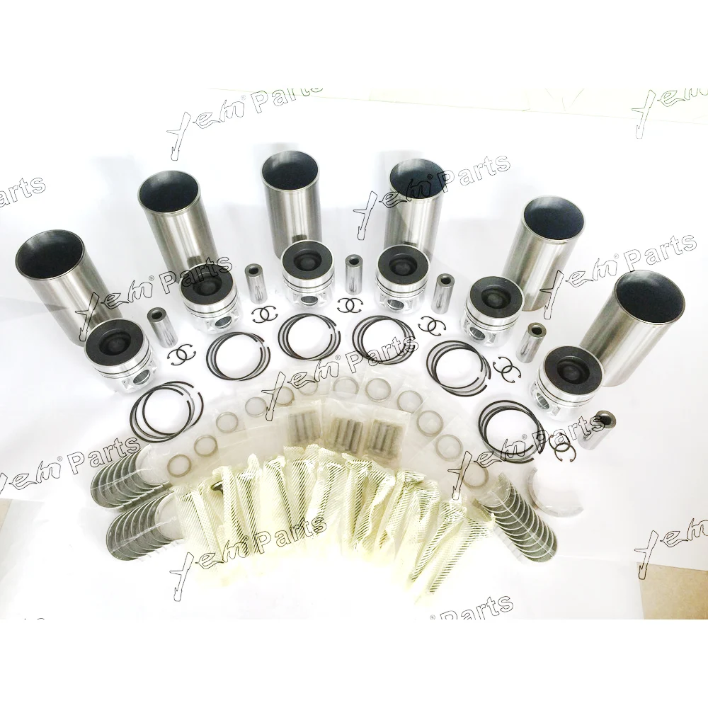 

FE6 FE6T FD6 Overhaul Rebuild kit piston piston ring cylinder linder liner valve guide seat For NISSAN FE6T engine