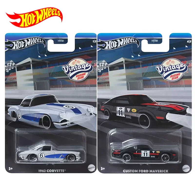 Original Hot Wheels Car Vintage Racing Club Boys Toys 1/64 Diecast Toyota 2000GT Ford Mustang Boss Datsun 240Z Corvette Maverick