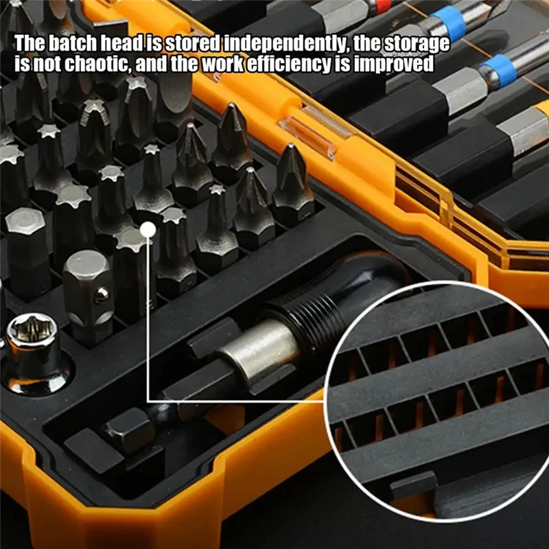 ABAG Drill Bit Set 50Pcs Power Screwdriver Drill Fast Change Converter Extension Woodworking Drill Bits Drill Bit Precision