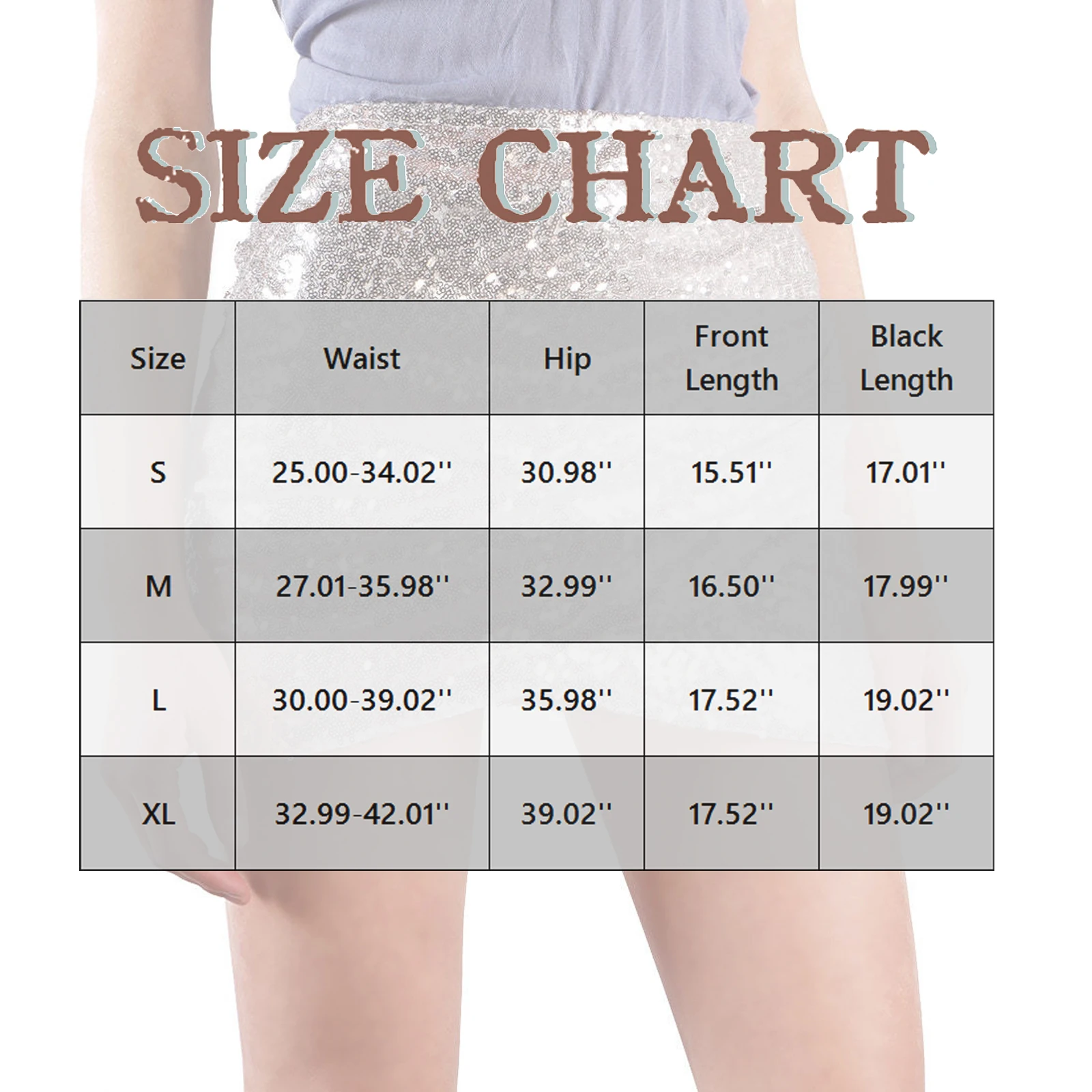 Women's Sequin Skirt Short Sexy Skirt Hip Mini Skirt Woman Fashion Shiny Glitter Skirt Elastic Waist Party Skirt Carnival Skirt