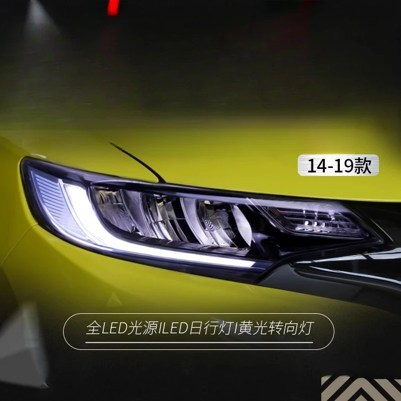 

Suitable for Honda 2014-2019 New Fit RS Japanese Version Headlight Assembly GK5 Modified LED Daytime Running Lights