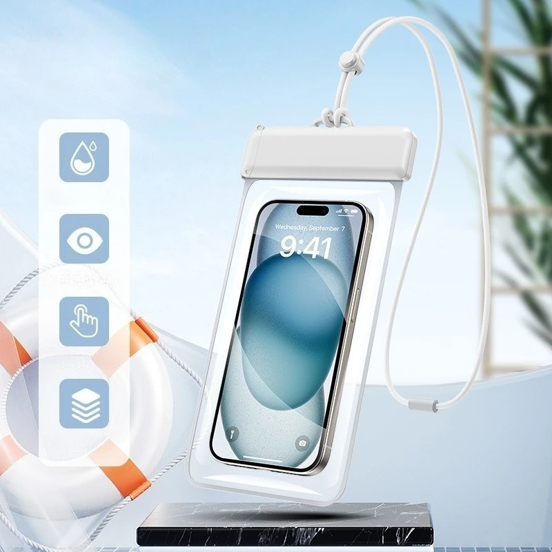 Bolsa impermeable para teléfono móvil, funda de buceo con pantalla táctil, bolsa antipolvo, funda impermeable para teléfono móvil