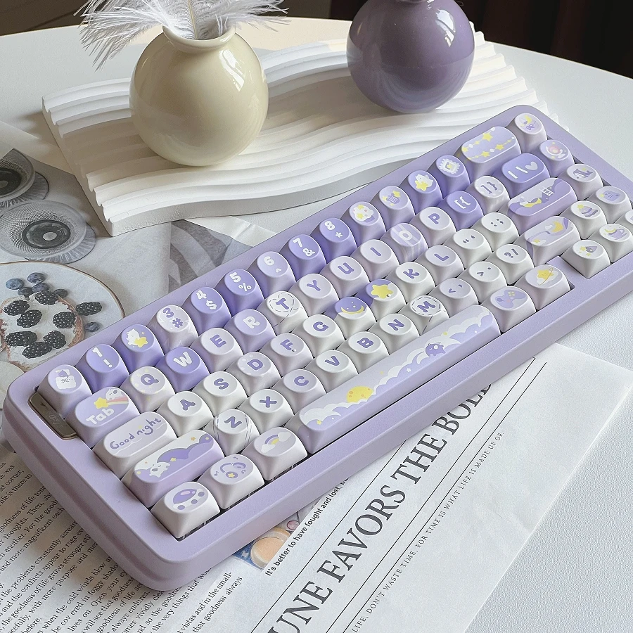 

Original SO double height keycap personality cute girl hand-painted PBT sublimation mechanical keyboard cap