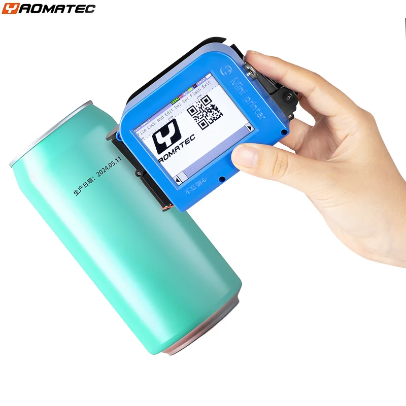 Imagem -03 - Portátil Mini Inkjet Printer Inkjet Printing Gun qr Bar Código Lote Data Logotipo Expiração Etiqueta Handheld Jet Térmica 127 Milímetros