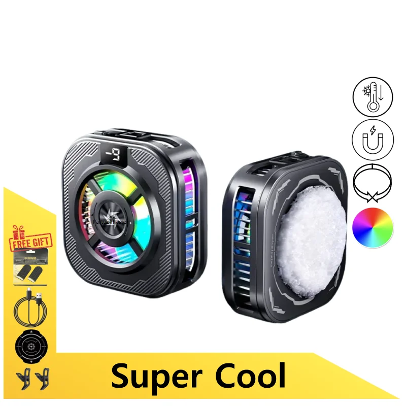 

SL39 Игровой кулер для мобильного телефона, радиатор замерзающего охлаждения, бесшумный полупроводниковый, магнитный/задний зажим, универсальный для iOS Android