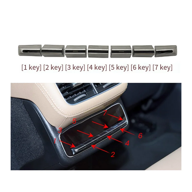 

Автомобильный задний переключатель кондиционера, кнопка регулировки для Mercedes Benz GLS GLE W167 2020-2024, крышка мультимедийного переключателя, аксессуары, номер 2