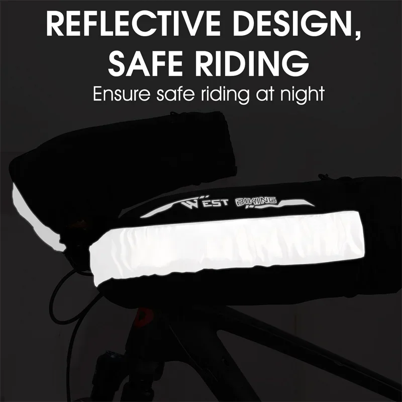 غرب ركوب الدراجات-يندبروف قفازات المقود الحرارية ، الشتاء الدراجات القفازات ، متب الطريق دراجة غطاء مقبض ، الكهربائية الركاب موتو ، دراجة