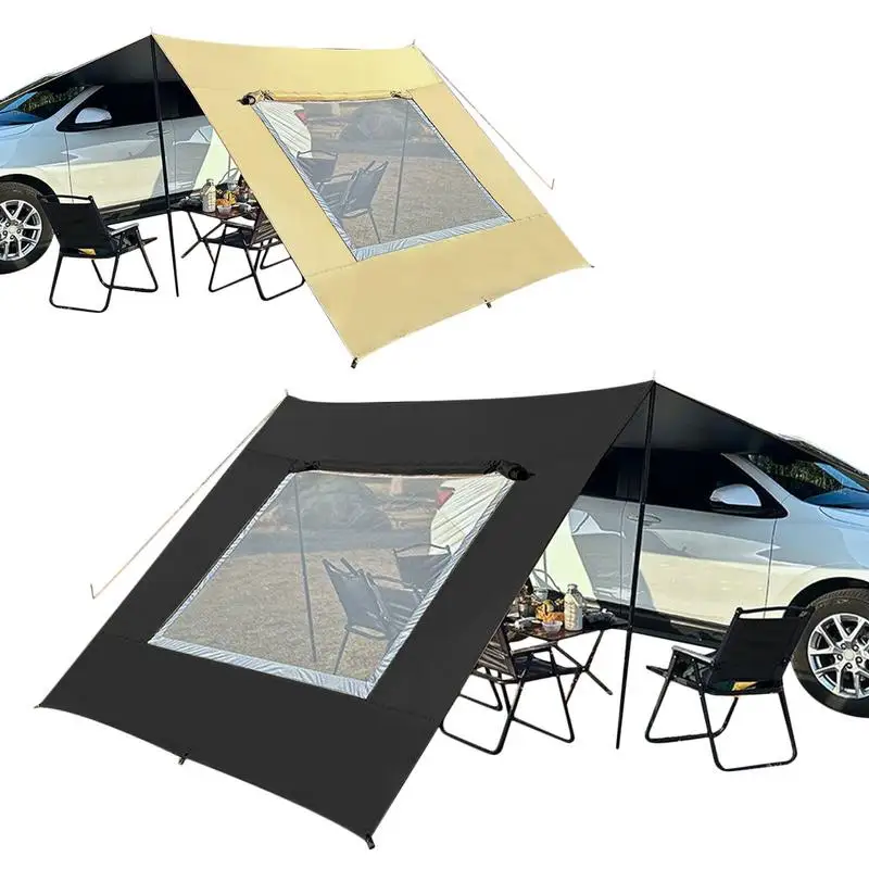 

Outdoor 210D Oxford Cloth Waterproof Tarp Tent Sunshade Camping Car Awning Shade Sail For Camping Fishing Picnics