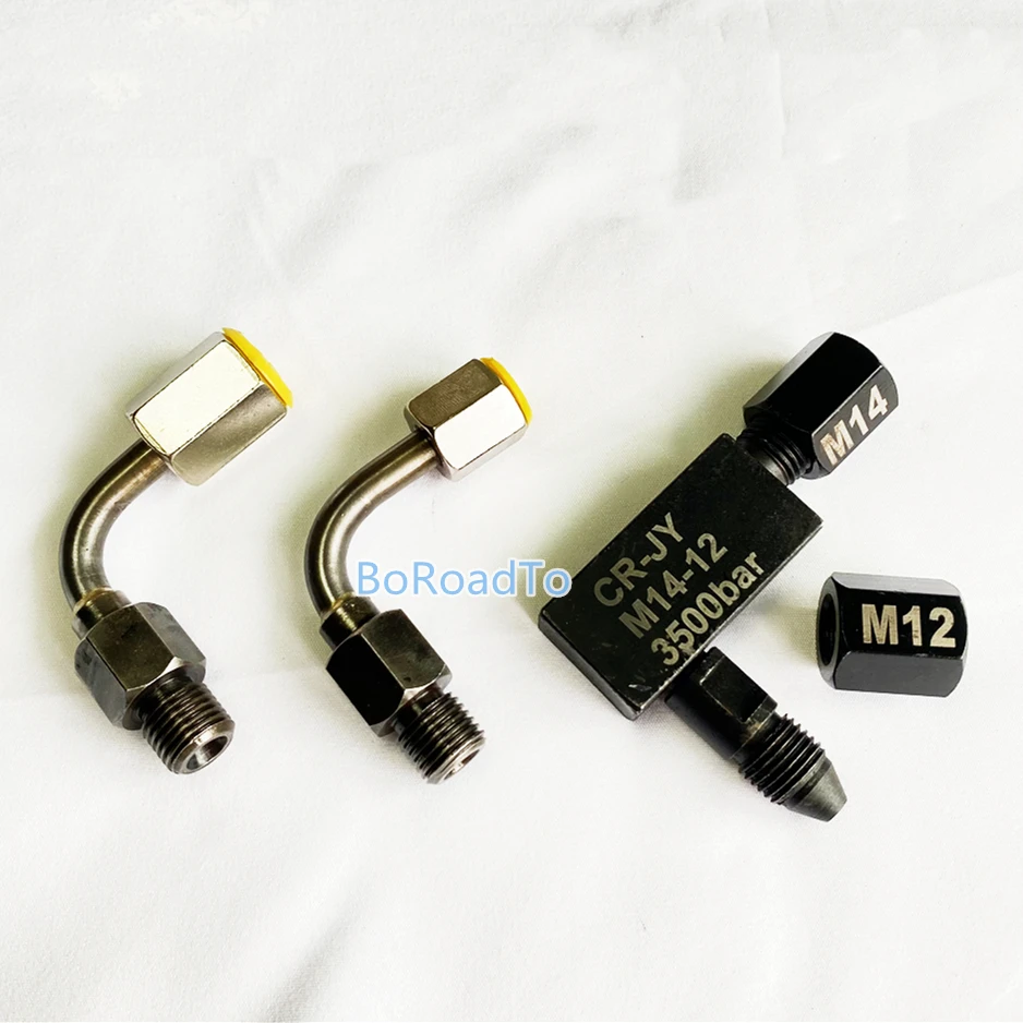 3500bar High Pressure Oil Tube Adaptor Diesel Common Rail Pipe Conversion Joint Test Bench Connector