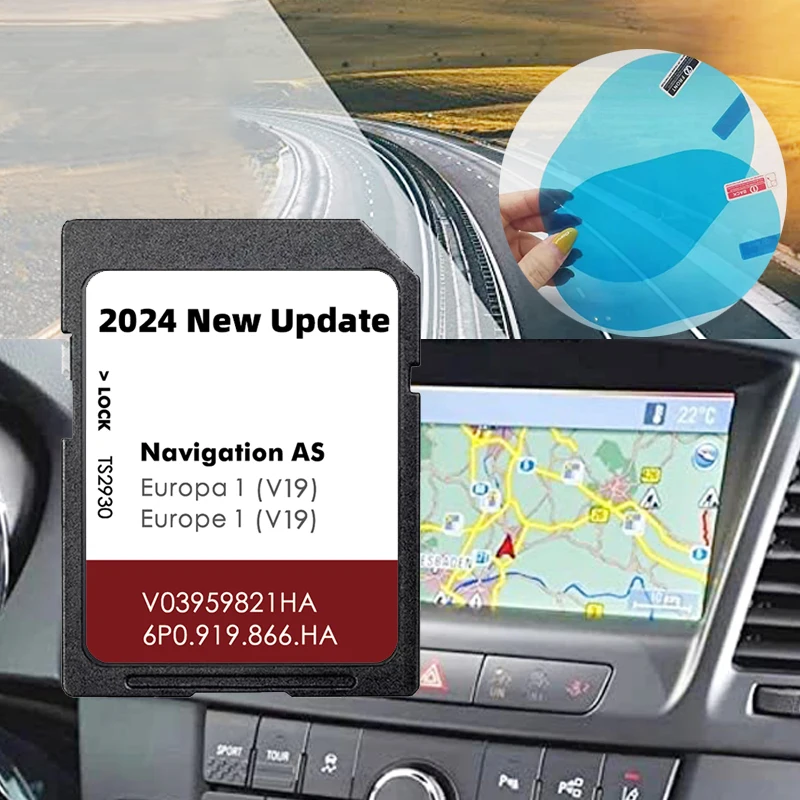 for Seat Sat Nav UK Europe V19 2024 Naving 32GB SD Map Card Leon Navi System Update AS